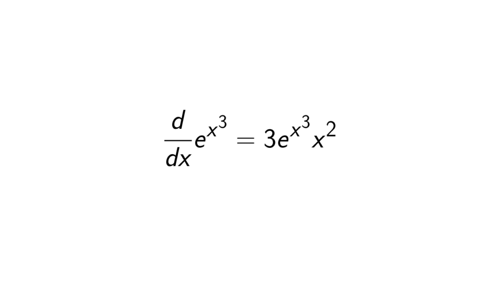 What Is The Derivative Of E X 3 Epsilonify